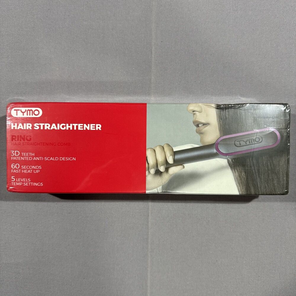 TYMO RING Hair Straightener Comb Fast Heat Up Auto Shut-Off